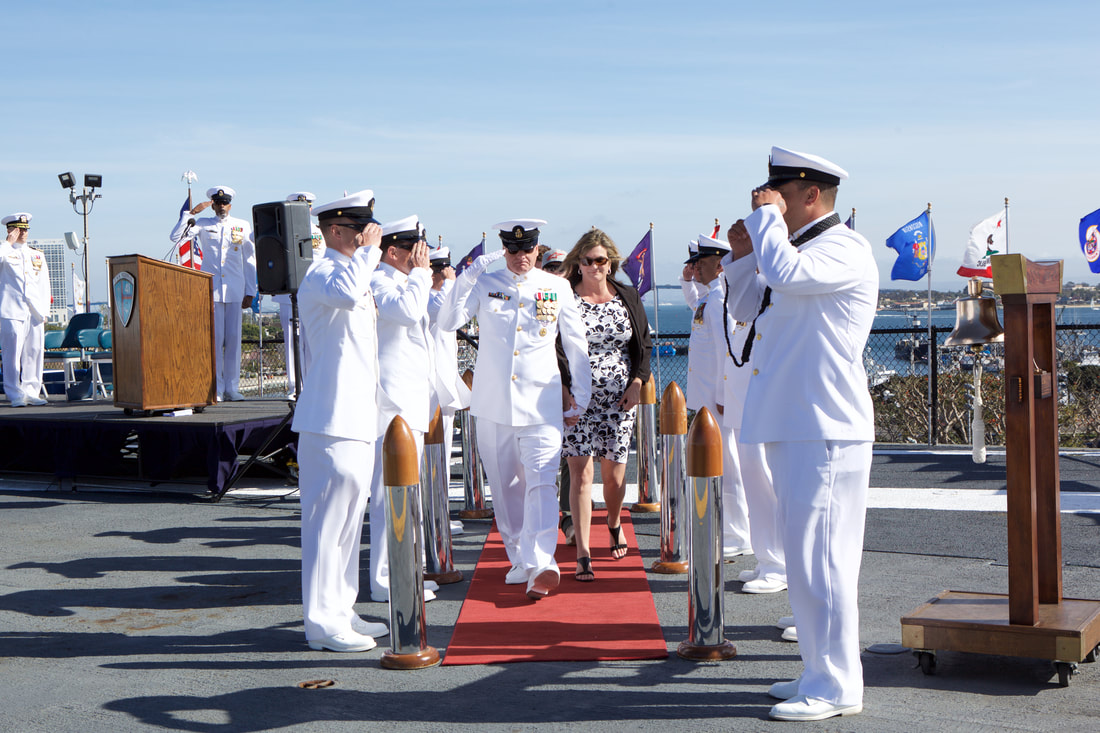 Event Photography at a Navy Military Retirement Ceremony on the USS Midway  by Donna Coleman in San Diego